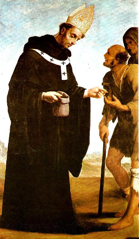 Francisco de Zurbaran st. toma,s de villanueva helping a cripple Germany oil painting art